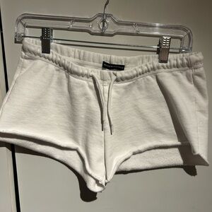 Brandy Melville White Sweat Shorts